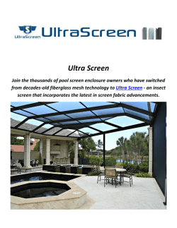 Ultra Screen : Screen Porch In Florida