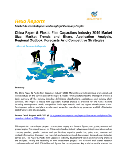 China Paper & Plastic Film Capacitors Industry 2016 Market Share, Size, Trends, Growth, Analysis and Overview