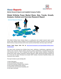 Drillship Power Market Share, Size, Trends, Growth and Analysis