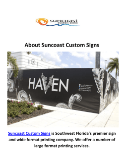 Fort Myers Suncoast Custom Signs Company