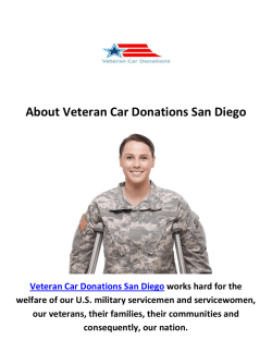 Veteran Car Donate in San Diego