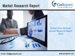 Global Urine Analyzer Market Research Report 2016-