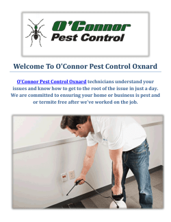 O'Connor Pest & Termite Control Service in Oxnard, CA