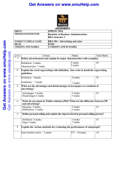 BBA304Spring2016Assignment assignment spring 2016