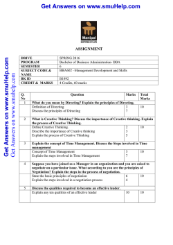 BBA602 assignment spring 2016