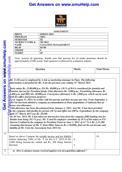 MF00121 assignment spring 2016