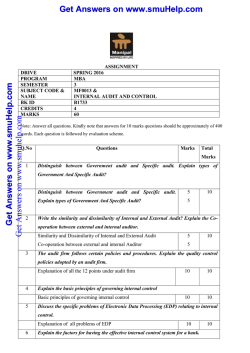 MF00131 assignment spring 2016