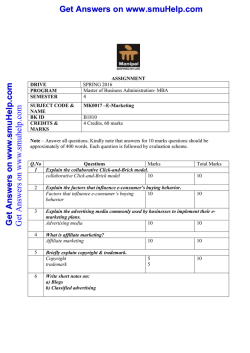 MK0017 assignment spring 2016