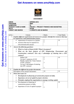 PM0012 assignment spring 2016