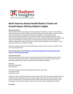 North America Animal Health Market Size Report For 2019 By Radiant Insights, Inc