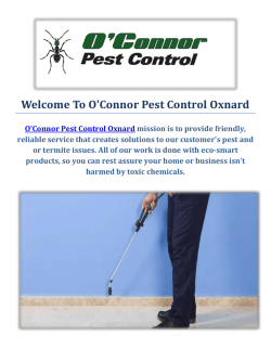 O'Connor Pest Control Company in Oxnard