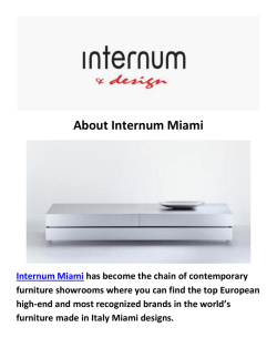 Made in Italy Miami : Internum