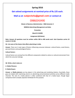 MK0016-Advertising Management and Sales