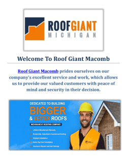 Roof Giant | Roofers in Macomb