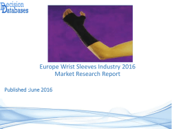 Europe Wrist Sleeves Market 2016-2021