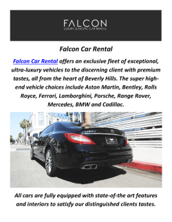 Falcon Car Rental : Ferrari Rental In Los Angeles