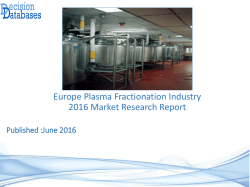 Europe Plasma Fractionation Market 2016-2021