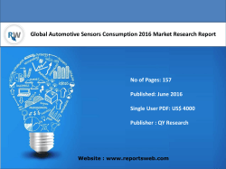 Global Automotive Sensors Consumption 2016 Market Research Report