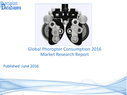 Global Phoropter Consumption Market 2016-2021