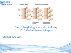 Global Ankylosing Spondylitis Market 2016-2021