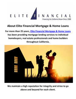 Elite Financial Mortgage Company Thousand Oaks
