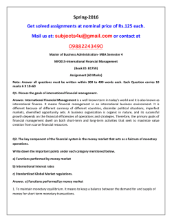 MF0015-International Financial Management