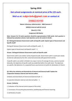 MF0013-Internal Audit & Control