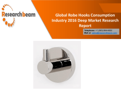 Global Robe Hooks Consumption Industry 2016 Deep Market Research Report