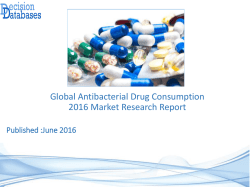 Global Antibacterial Drug Consumption Market and Forecast Report 2016-2021