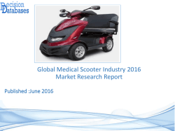 Global Medical Scooter Market and Forecast Report 2016-2021