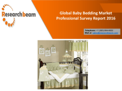 Global Baby Bedding Market Professional Survey Report 2016