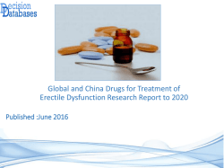 Global and China Drugs for Treatment of Erectile Dysfunction Market 2016-2021