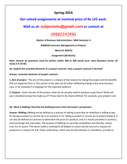 PM0018-Contracts Management in Projects