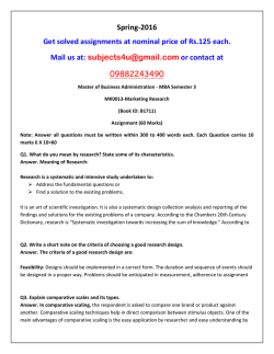 MK0013-Marketing Research