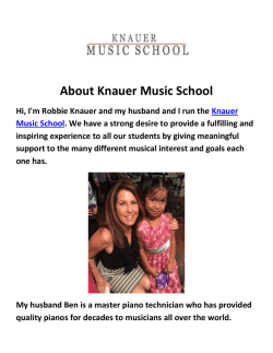 Knauer Music School : Piano Lessons in Woodland Hills, CA