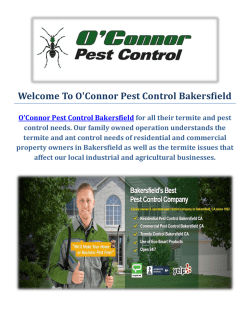 O'Connor Pest & Termite Control Service in Bakersfield