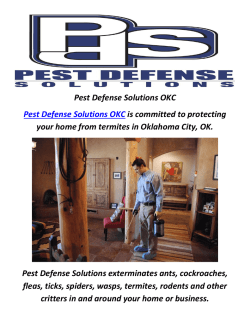 Pest Defense Solutions : Pest Control In Oklahoma City, OK