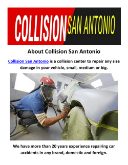 Collision San Antonio : Body Shop in San Antonio, TX