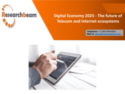 Digital Economy 2025 - The future of Telecom and Internet ecosystems