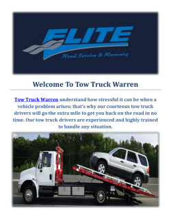 Towing Truck Service in Warren