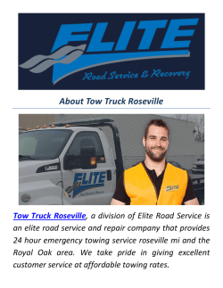 Towing Truck Service in Roseville MI