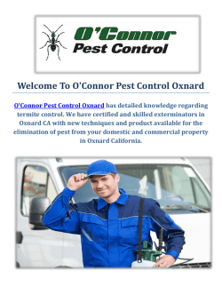 O'Connor Pest & Termite Control Company in Oxnard, CA