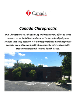 Canada Chiropractors In Salt Lake City