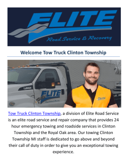 Towing Truck Clinton Township MI