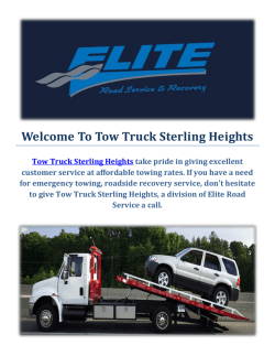Tow Truck Towing Service in Sterling Heights