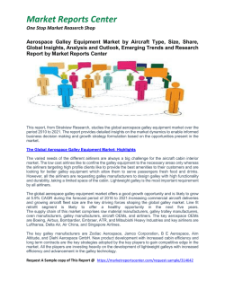 Aerospace Galley Equipment Market by Aircraft Type, Size, Share, Global Insights, Analysis and Outlook