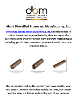 Diversified Bronze Bar Manufacturing in Cambridge, MN