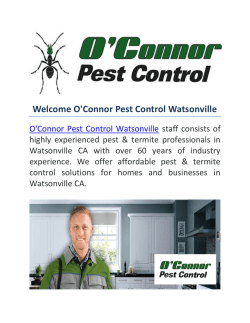  O'Connor Pest & termite Control Watsonville