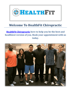 HealthFit Chiropractor in Pasadena