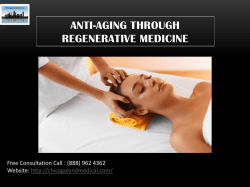 Human Longevity Through Regenerative Medicine